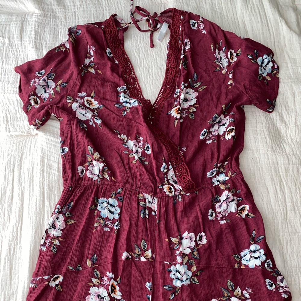 Floral Print Romper